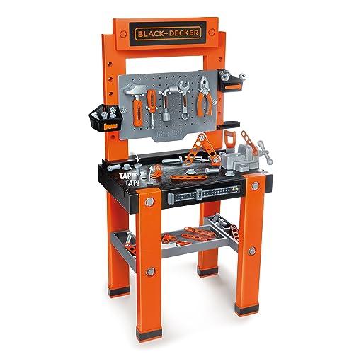 Smoby - Black+Decker - Banchetto Bricolo One - Giocattolo Fai da te per bambini - 79 Accessori