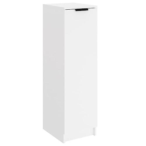 vidaXL Scarpiera Bianca 30x35x100 cm in Legno Multistrato