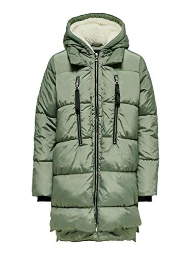 ONLY Onlnora Long Puffer Coat CC Otw Cappotto, Spruzzo di Mare, M Donna