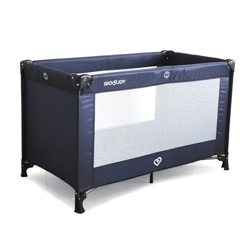 Lettino da Viaggio Basic Pieghevole con Borsa per la Custodia e il Trasporto, Blu