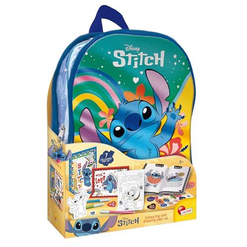 Lisciani Giochi - Stitch Colouring and Drawing Pop Up in a Backpack