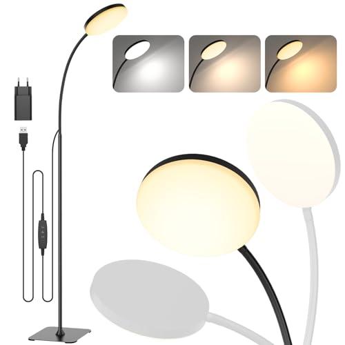 Mojimdo Lampada da Terra LED Dimmerabile con Collo d'Oca Flessibile