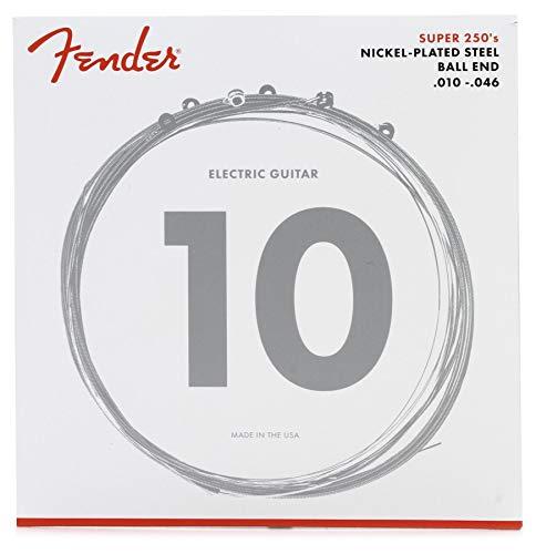 Fender Super 250 String Set - 250R (010/046) - Acciaio Nichelato - Con Terminali a Palla