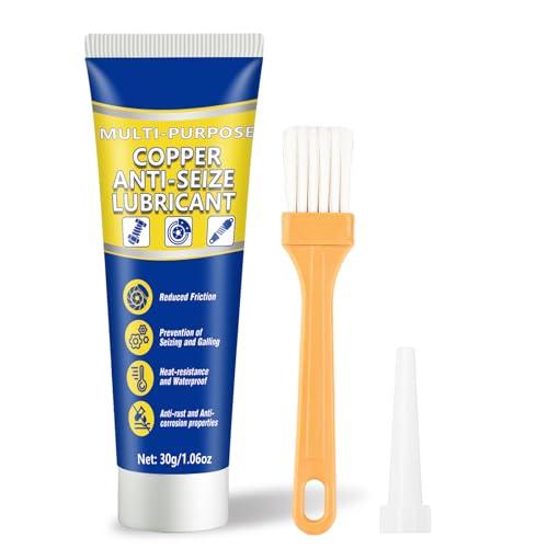 AstraVox Grasso Al Rame, Grasso Ramato Impermeabile Per Automobilistiche, Candele e Pastiglie Dei Freni, Lubrificazione Efficace, Previene Il Grippaggio, Protegge Da Usura e Corrosione (1)