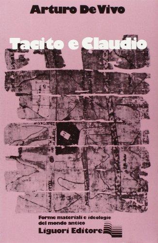 Tacito e Claudio: Storia e Codificazione Letteraria