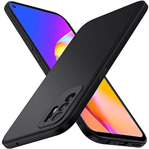 iVoler Cover in Silicone per Oppo A94 5G con Protezione Della Fotocamera, Ultra Sottile Custodia in TPU Morbida Anti-Graffio Antiurto Protettiva Case, Nero
