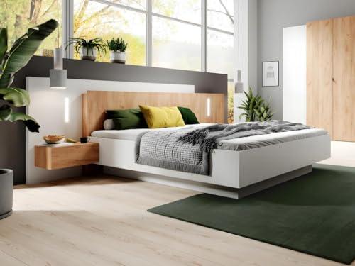 Letto con Comodini FRANCOLI 160x200 cm con LED