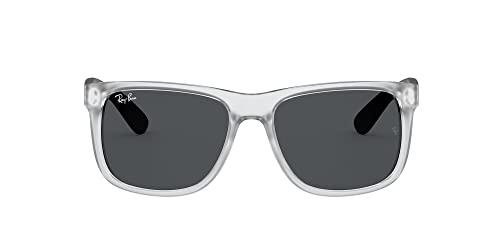 Ray-Ban 0RB4165 Justin - Occhiali da Sole Unisex - Gomma Trasparente