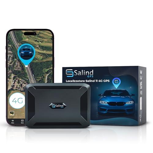 Salind 11 4G - Localizzatore GPS per Auto, Moto e Veicoli con Magnete e Lunga Durata Batteria