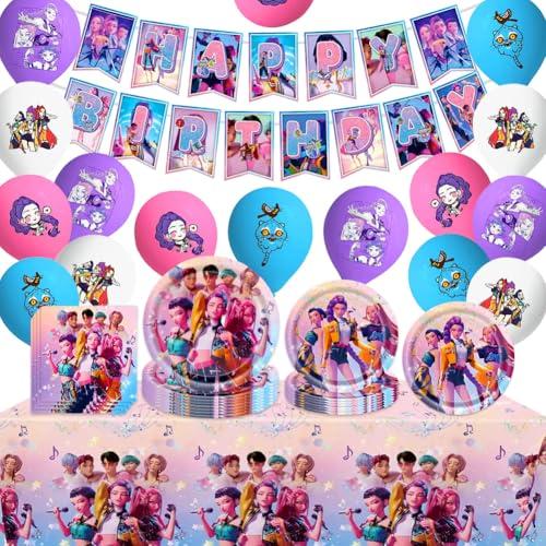 Set Completo Festa di Compleanno a Tema K-pop De-mons H-unters