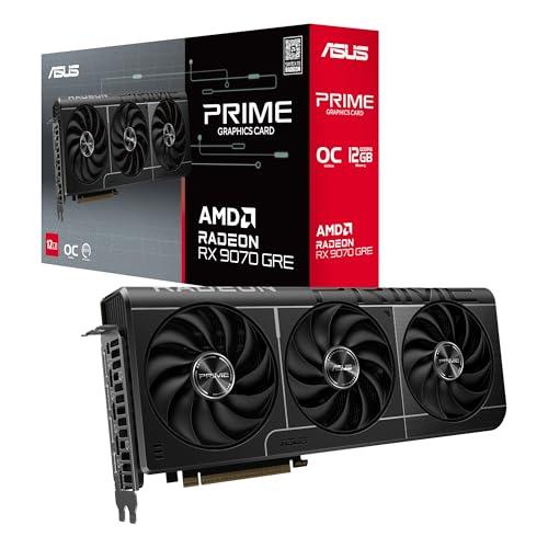 ASUS PRIME RX9070 GRE OC, Scheda Grafica 12 GB GDDR6 AMD Radeon, Nera