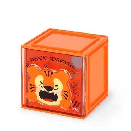 Legami - Box Componibile da Scrivania Cutie Cubes - Tiger