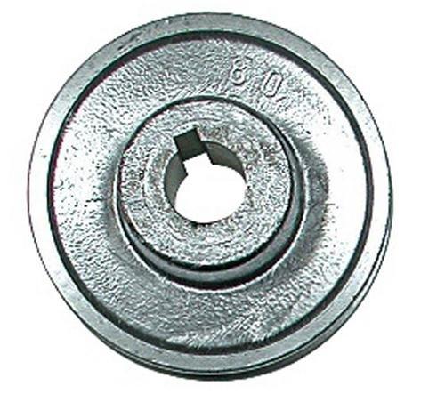 Ribimex Puleggia in Alluminio per Trasmissione di Potenza, Ø19 mm, 100 mm