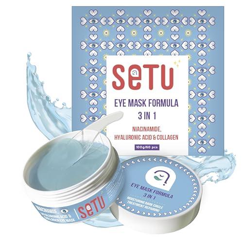 Setù - 60 Patch Occhi con Niacinamide, Collagene e Acido Ialuronico