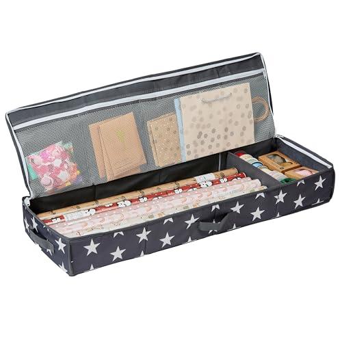 LOVE IT STORE IT Organizer Carta Da Regalo e Accessori - Porta Rotoli, 20 Capacità - Grigio Stellato