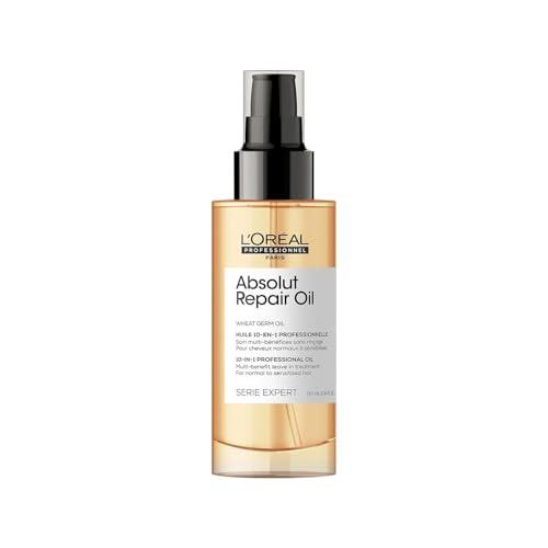 L'Oréal Professionnel Paris Absolut Repair Olio 10 in 1 Multiuso per Capelli Secchi e Danneggiati - 90ml