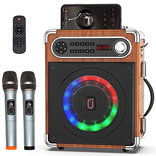JYX Casse Karaoke con 2 Microfoni Wireless