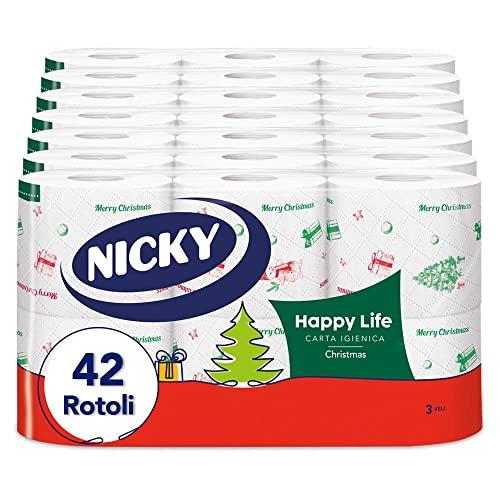 Nicky Happy Life Christmas - Carta Igienica Natalizia