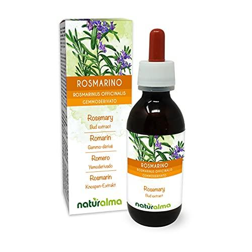 Rosmarino (Rosmarinus officinalis) Gemmoderivato analcoolico da giovani getti freschi Naturalma - Estratto liquido gocce 120 ml - Integratore alimentare - Vegano