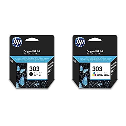 HP 303 Nero e Tricromia, bundle da 2 cartucce originali HP