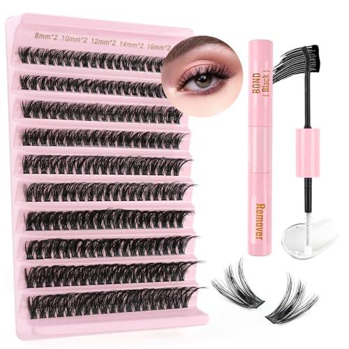 Sixstarhair Kit Estensione Ciglia a Ciuffetti 60D Volume Lash Clusters