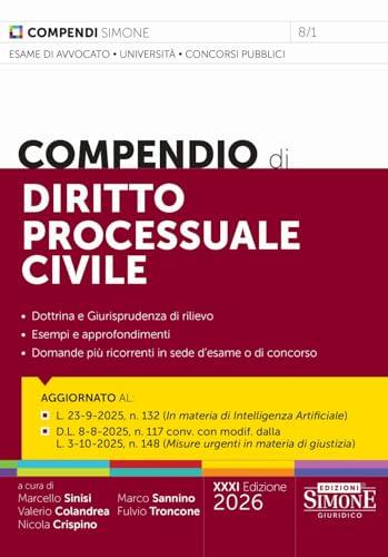 Compendio di diritto processuale civile