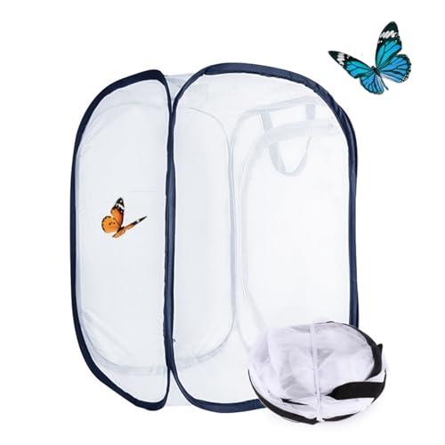 Bangminda Casetta per Farfalle 40x40x60 cm - Habitat Pieghevole per Insetti e Piante