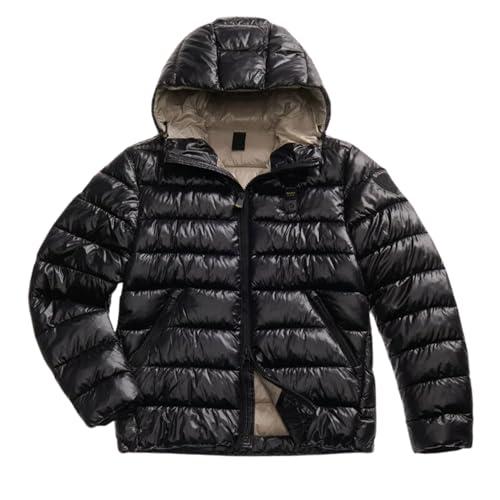 Blauer Giacca Corta Adams Piumino Uomo Misto Poliestere Nero/Beige