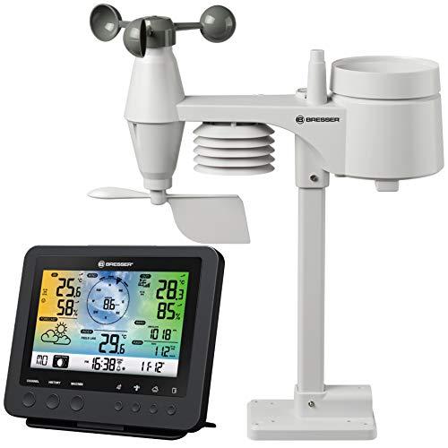Bresser Stazione Meteo Wi-Fi Professionale 5-in-1 con Display a Colori