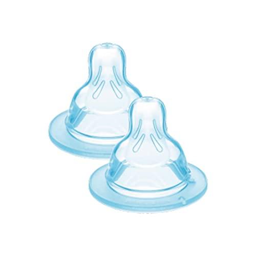 MAM Set di 2 Tettarelle Misura 2, Flusso Medio, Silicone SkinSoft, 2+ Mesi