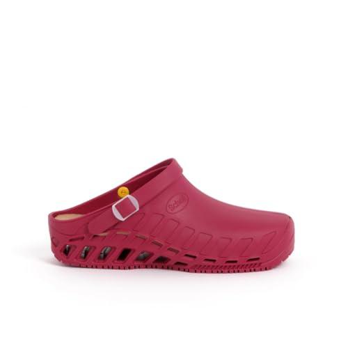 Scholl Clog Evo - Zoccoli Sanitari Medicali Unisex Vino Taglia 38