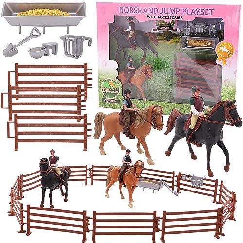 Toyland Set da Gioco Cavallo e Recinto con Accessori