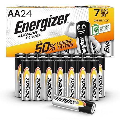 Energizer Alkaline Power Batterie Alcaline AA, Confezione da 24
