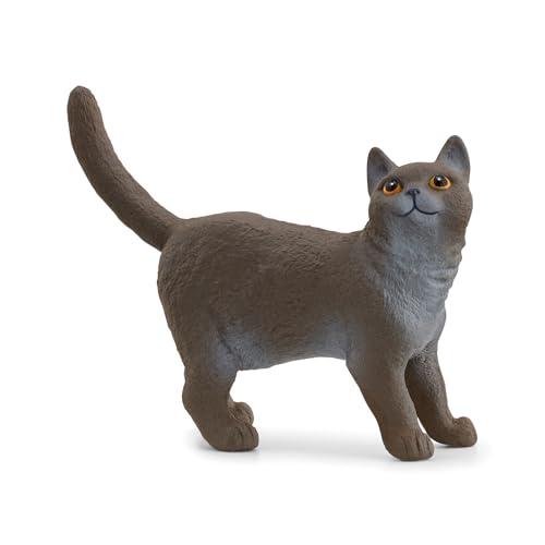 Schleich 13973 Gatto British Shorthair, da 3 anni, FARM WORLD - Figura, 2 x 6 x 4 cm