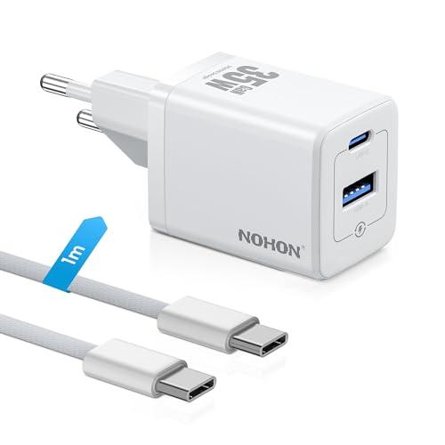 NOHON Caricatore USB-C Rapido 35W GaN con Cavo 60W