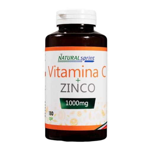 Vitamina C Pura Alto Dosaggio con Zinco - 180 Compresse Vegan