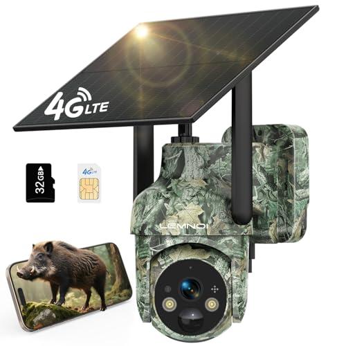 Fototrappola 4G Solare LEMNOI con SIM e SD Preinstallate