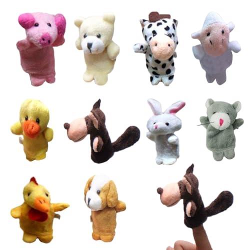 JEYORZY 10 Pezzi Marionette da Mano Animali