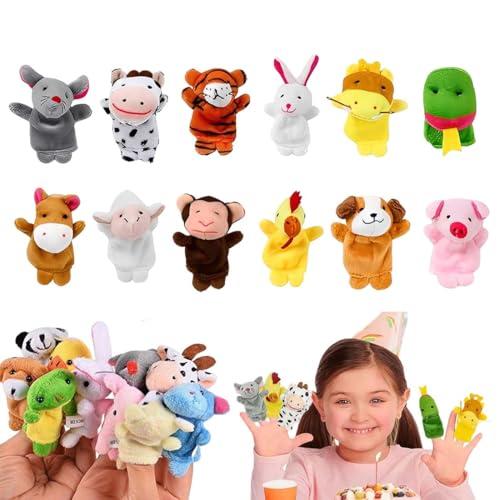 Set di 12 Burattini da Dito Zodiaco Cinese