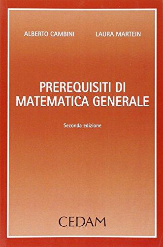 Prerequisiti di matematica generale