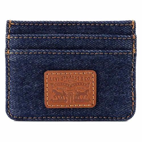 Levi's Denim Card Case - Porta Carte di Credito Uomo in Denim Autentico