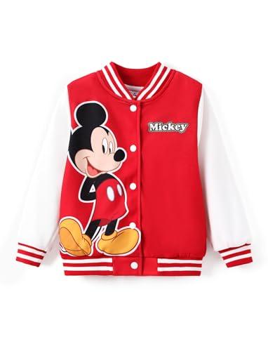 Giacca Varsity Disney Topolino e Stitch - Rosso, Taglia 6-7 Anni
