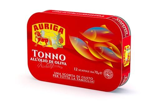 Tonno Auriga all'Olio di Oliva, 70g x 12 - Formato Scorta