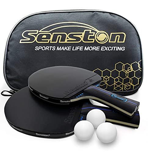 Senston Set Ping Pong Professionale: 2 Racchette e 3 Palline