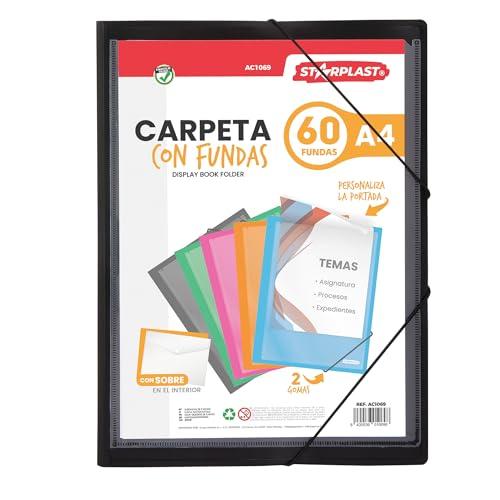 Starplast Cartelle con Copertine - 60 Buste Nere A4