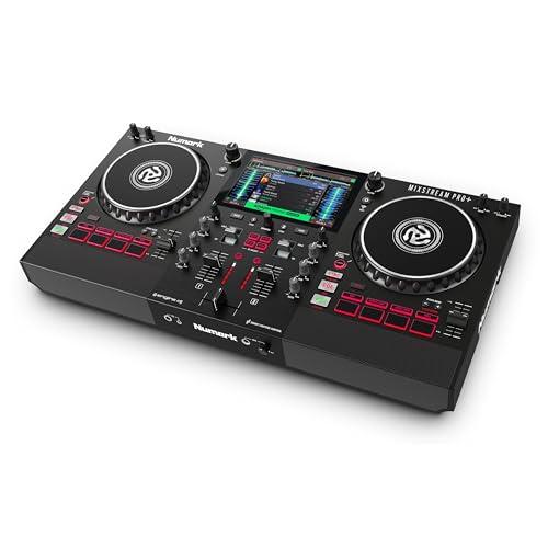 Numark Mixstream Pro+ - Controller DJ Standalone con Wi-Fi, Casse Integrate, Touchscreen e Compatibilità Serato DJ e Virtual DJ