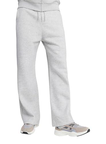 TERRANOVA Pantaloni Tuta Uomo Wide Leg Grigio Chiaro Melange