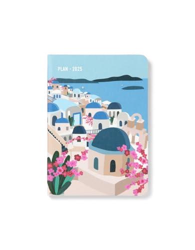 Letts of London Agenda Settimanale 2025 Wanderlust A6 Santorini