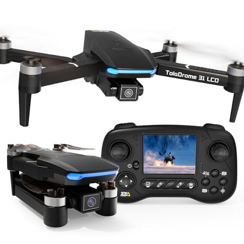 Toladrone TD31LCD Drone con Schermo LCD e Motore Brushless