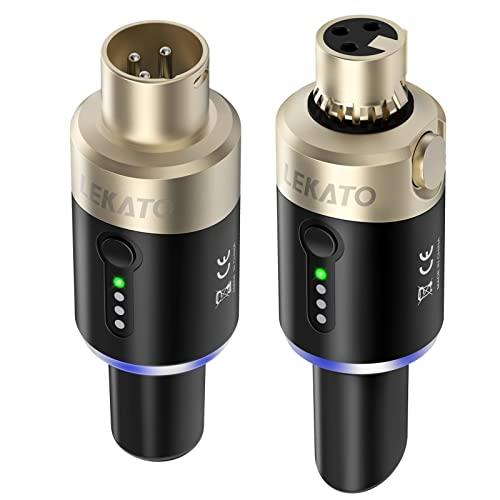 LEKATO Ricevitore Trasmettitore Microfono Wireless XLR 5.8 GHz
